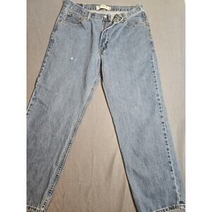 Levis 550 Jeans Men's 36 x 30 Blue Relaxed Fit Distressed y2k Faded Denim Jeans